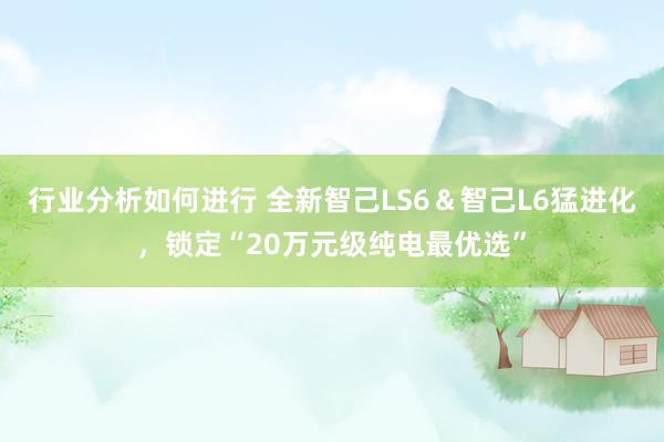 行业分析如何进行 全新智己LS6＆智己L6猛进化，锁定“20万元级纯电最优选”