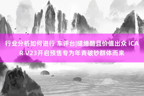 行业分析如何进行 车评台|缱绻酷且价值出众 iCAR V23开启预售专为年青破钞群体而来