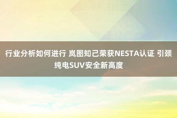 行业分析如何进行 岚图知己荣获NESTA认证 引颈纯电SUV安全新高度