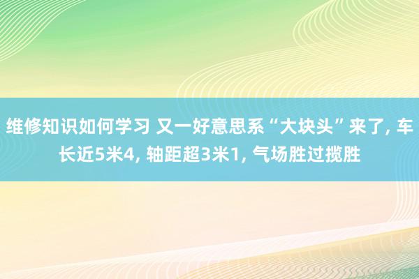 维修知识如何学习 又一好意思系“大块头”来了, 车长近5米4, 轴距超3米1, 气场胜过揽胜