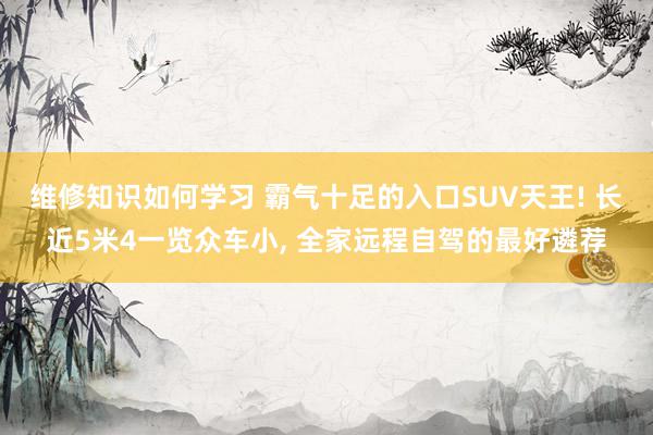 维修知识如何学习 霸气十足的入口SUV天王! 长近5米4一览众车小, 全家远程自驾的最好遴荐