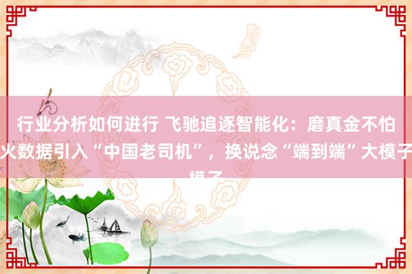 行业分析如何进行 飞驰追逐智能化：磨真金不怕火数据引入“中国老司机”，换说念“端到端”大模子