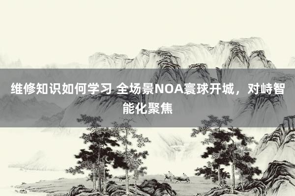 维修知识如何学习 全场景NOA寰球开城，对峙智能化聚焦