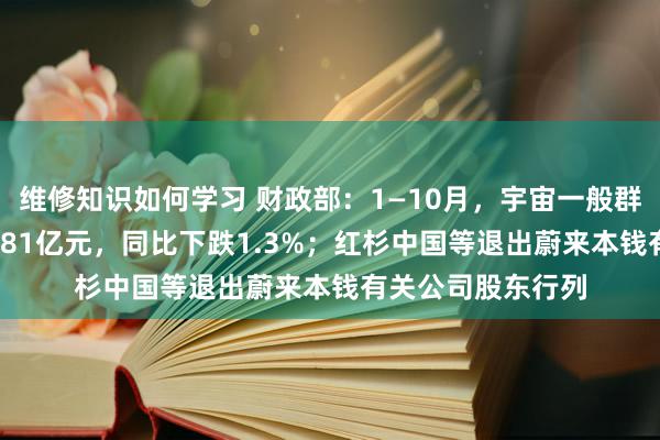 维修知识如何学习 财政部：1—10月，宇宙一般群众预算收入184981亿元，同比下跌1.3%；红杉中国等退出蔚来本钱有关公司股东行列