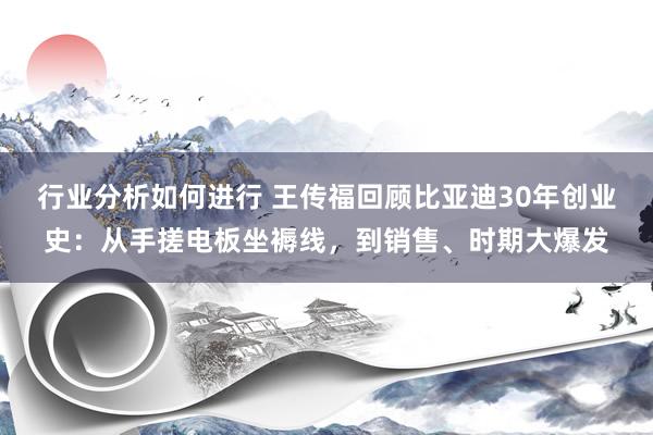 行业分析如何进行 王传福回顾比亚迪30年创业史：从手搓电板坐褥线，到销售、时期大爆发