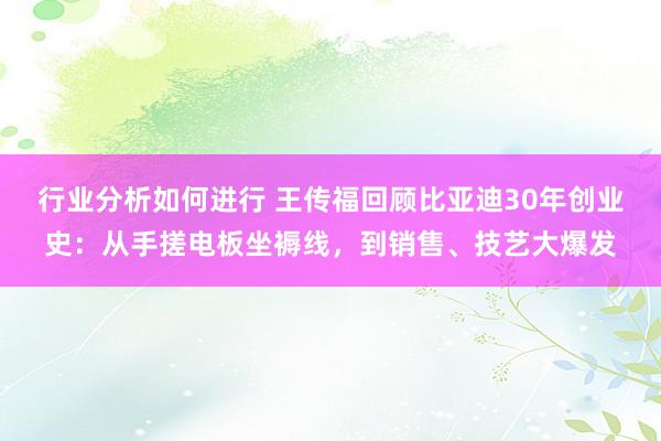 行业分析如何进行 王传福回顾比亚迪30年创业史：从手搓电板坐褥线，到销售、技艺大爆发